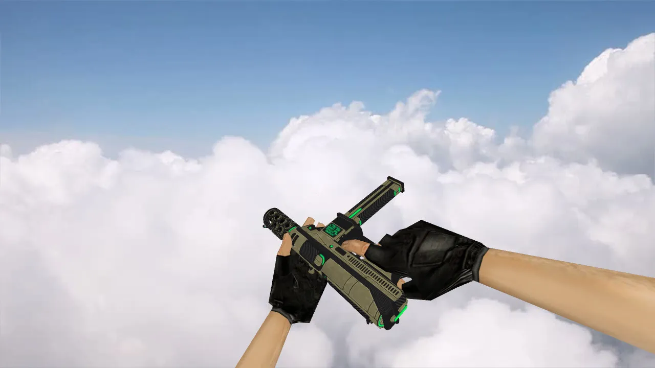 Скачать Модель TEC-9 Cyber для CS 1.6 - Оружие с уникальным дизайном - Скриншот