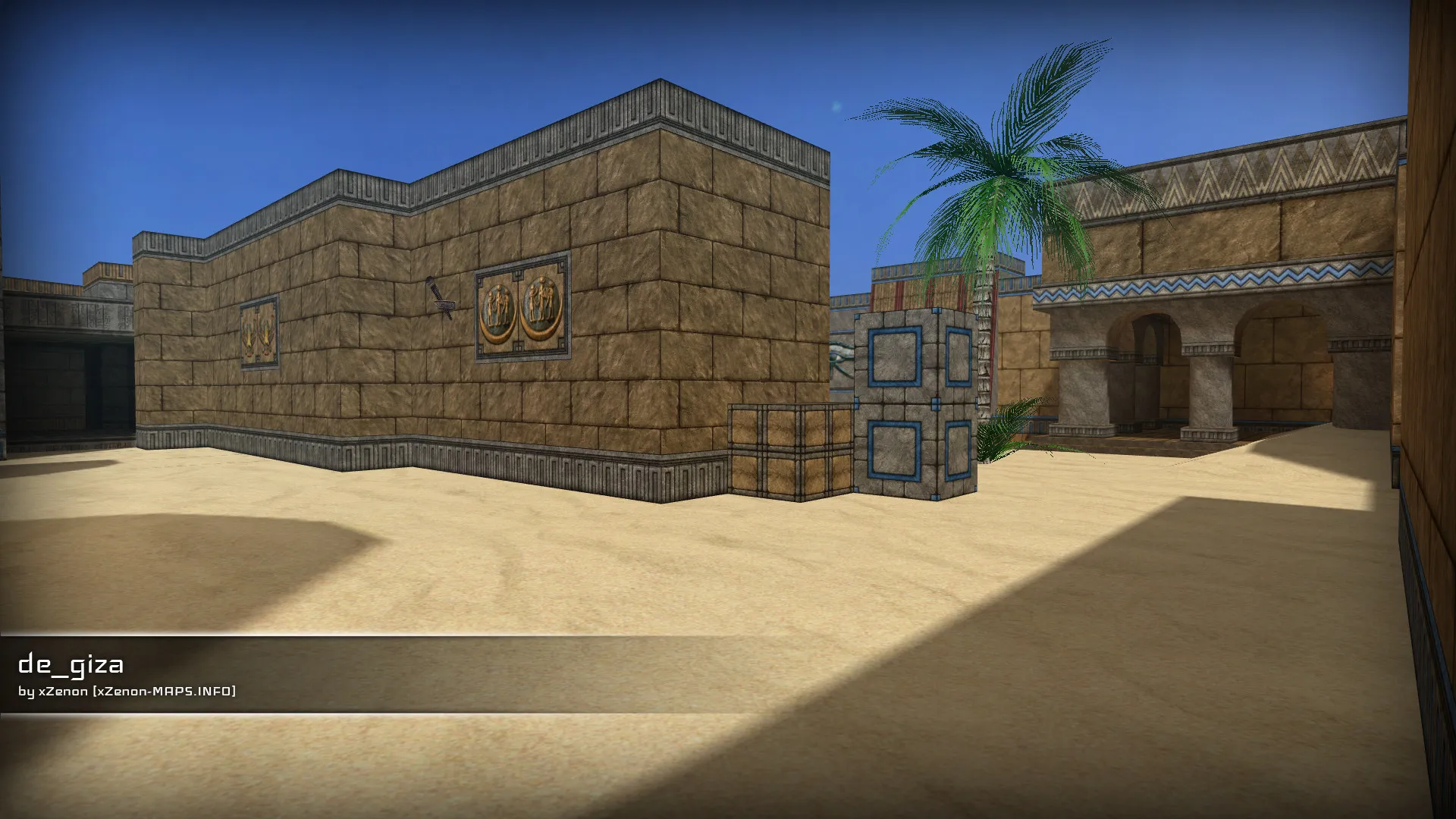de_giza_b3 карта для CS 1.6: баланс сторон, точки, .nav для ботов, оптимизация wpoly/epoly — скриншот 9