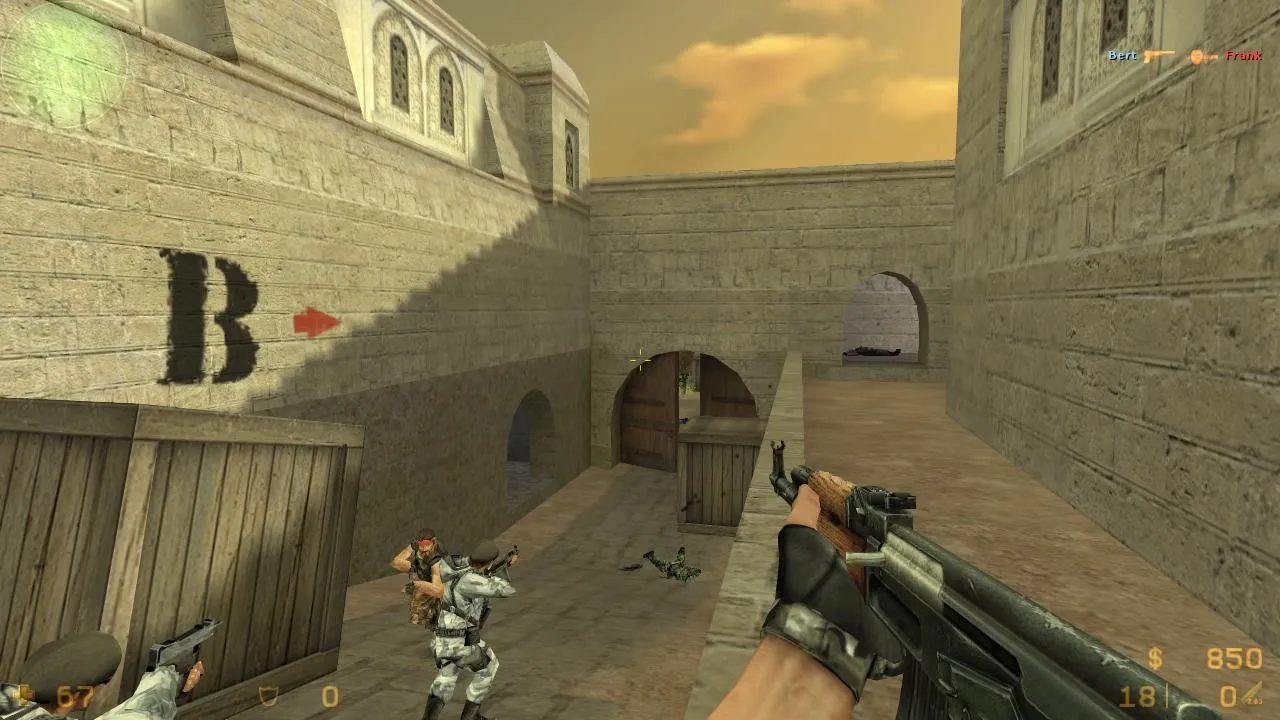 Скачать de_dust2_2015 карта для CS 1.6: точки, маршруты, баланс сторон и .nav для ботов - Скриншот