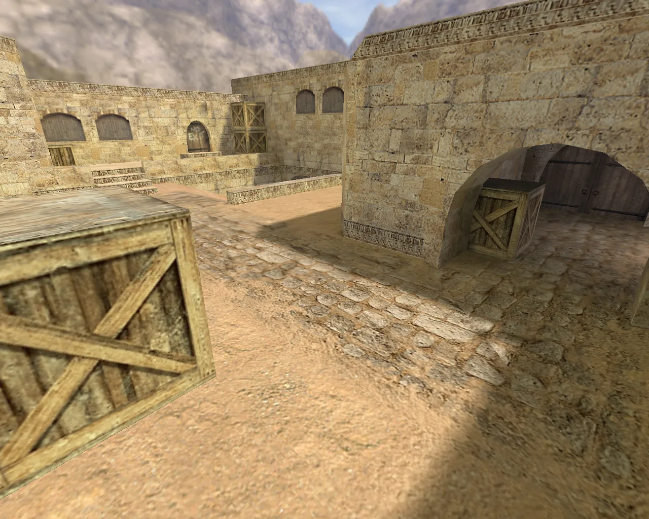 Скачать Карта de_dust2_long для CS 1.6: точки, маршруты, баланс сторон, .nav, оптимизация wpoly/epoly - Скриншот