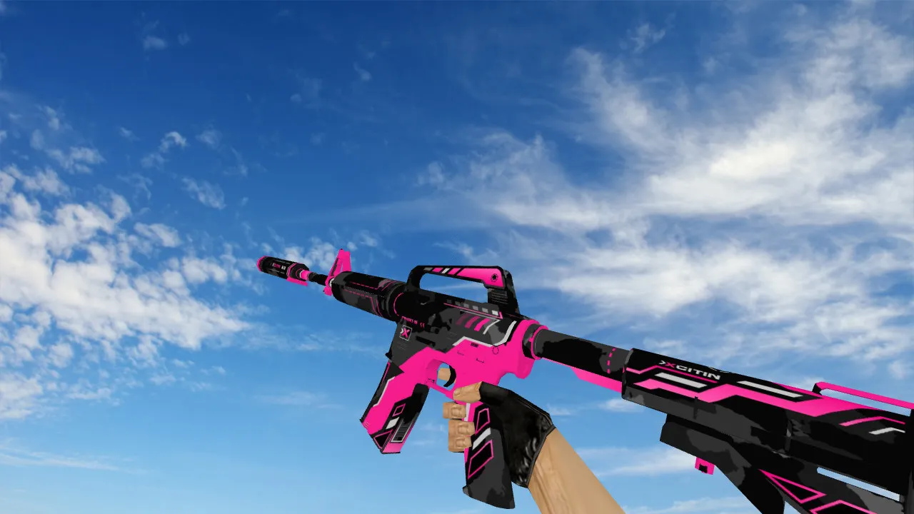 Скачать Модель «M4A1 Xcitin v2» для CS 1.6: v_m4a1, p_m4a1, w_m4a1, звуки, анимация осмотра, текстуры - Скриншот