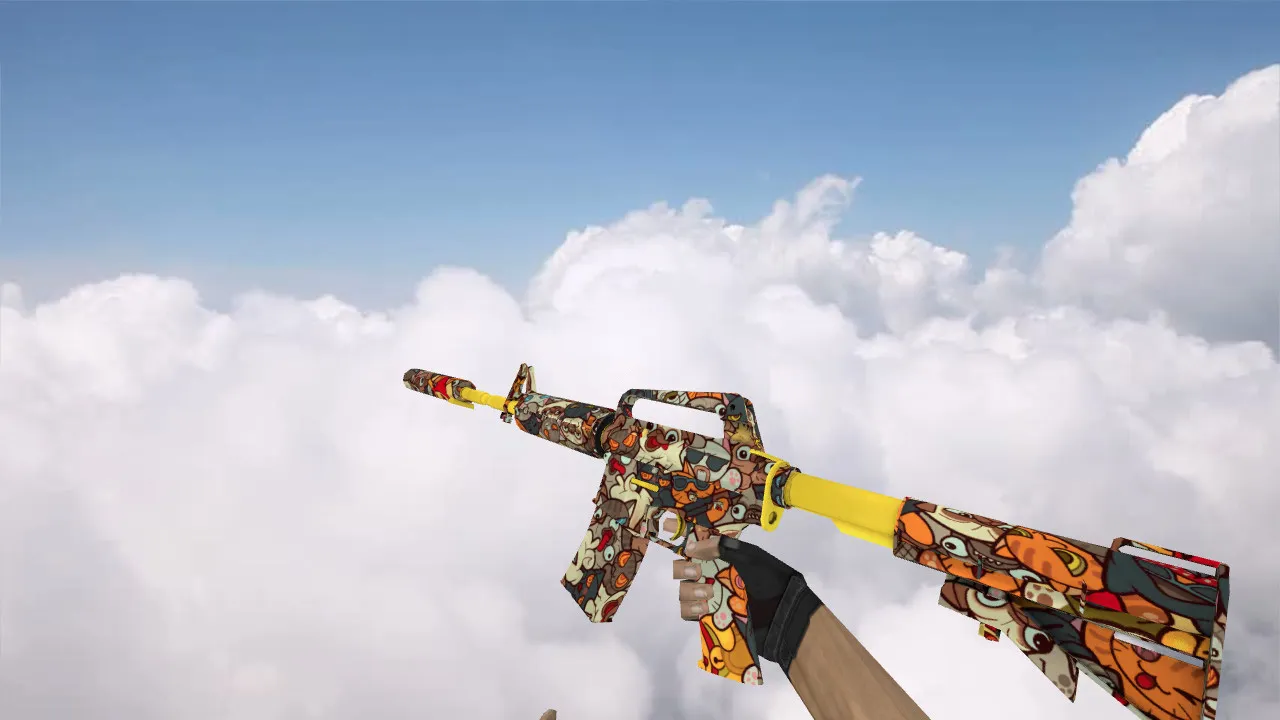 Скачать Модель M4A1 PawPaw (v_, p_, w_) для CS 1.6: звуки, анимация осмотра, текстуры и настройка - Скриншот