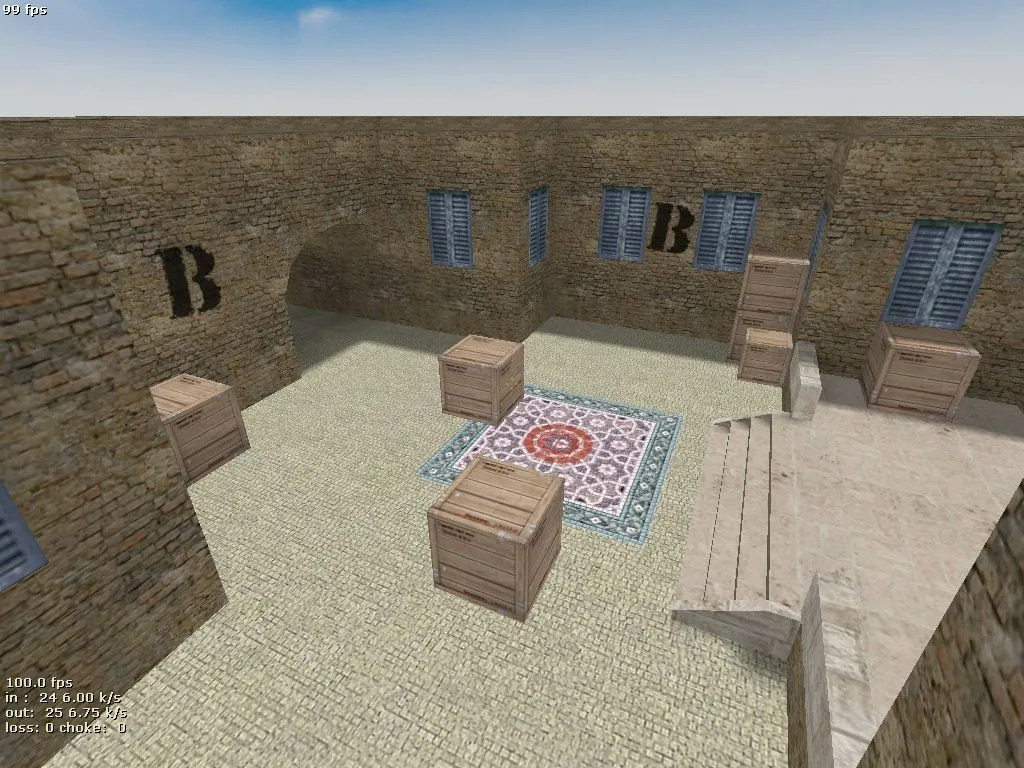 Скачать de_brick_zone_17b — DE карта для CS 1.6: точки, маршруты, .nav и оптимизация wpoly/epoly - Скриншот