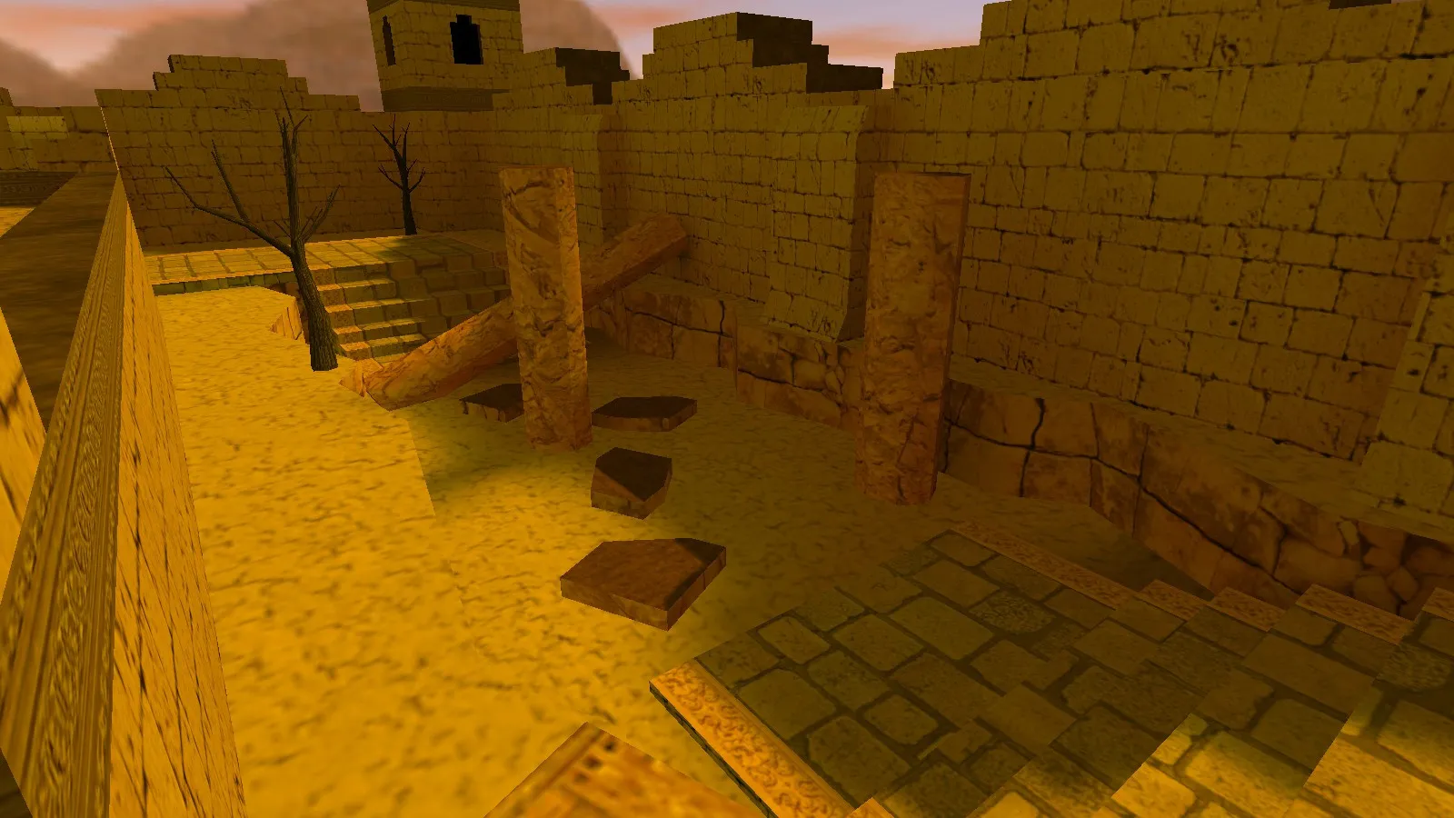 Скачать deathrun_stronghold_beta1 для CS 1.6: точки, ловушки, .nav и оптимизация карты - Скриншот