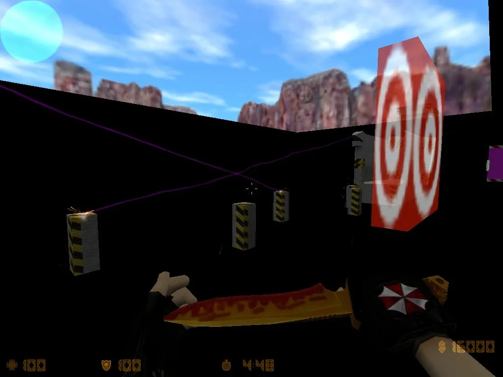 deathrun_n3rd для CS 1.6: геймплей Deathrun, точки, маршруты и настройка под ботов — скриншот 7