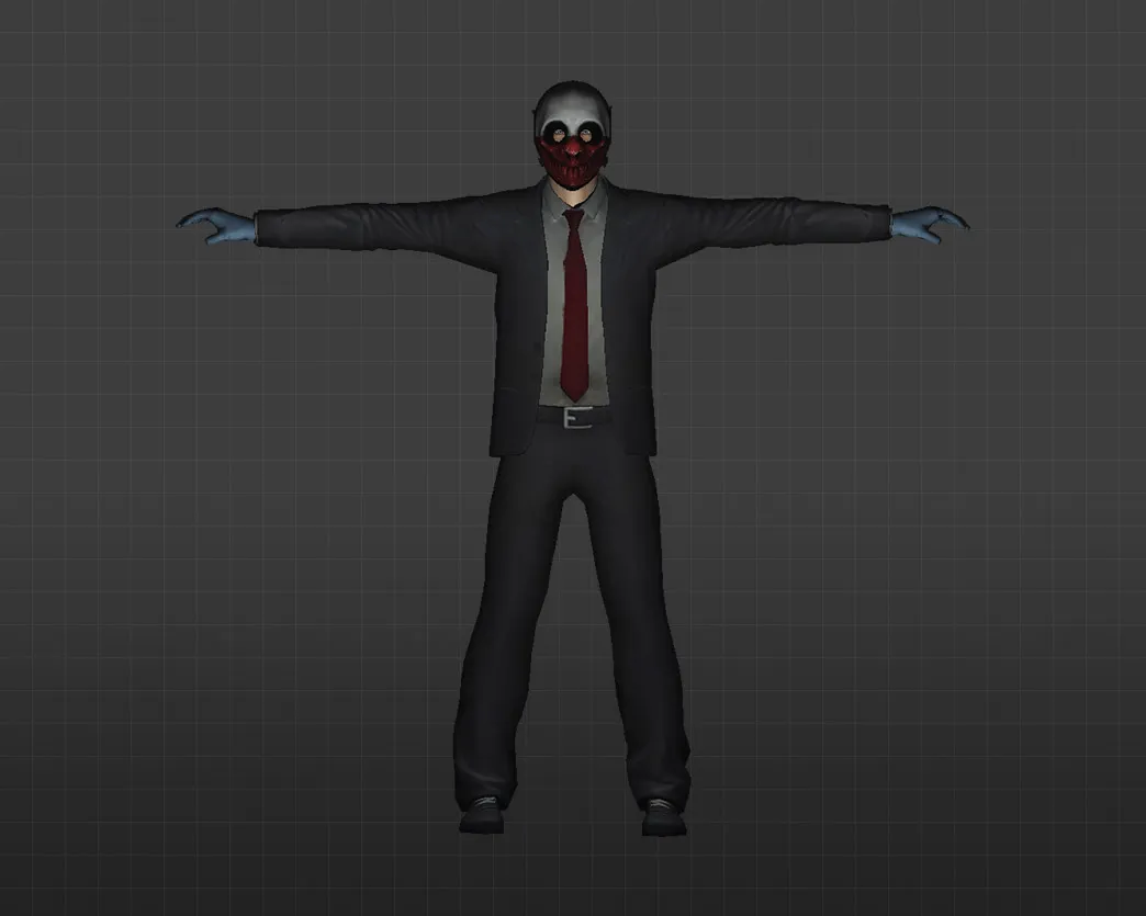 Скачать Модель «Грабители PayDay» для CS 1.6 - Уникальный скин для вашей игры - Скриншот