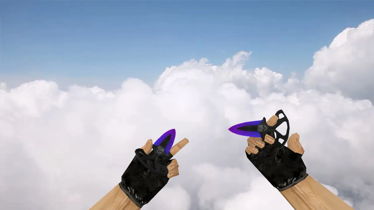 Скачать Модель ножа «Shadow Daggers Combine» для CS 1.6: v_ и p_ модели, звуки, анимация осмотра - Скриншот
