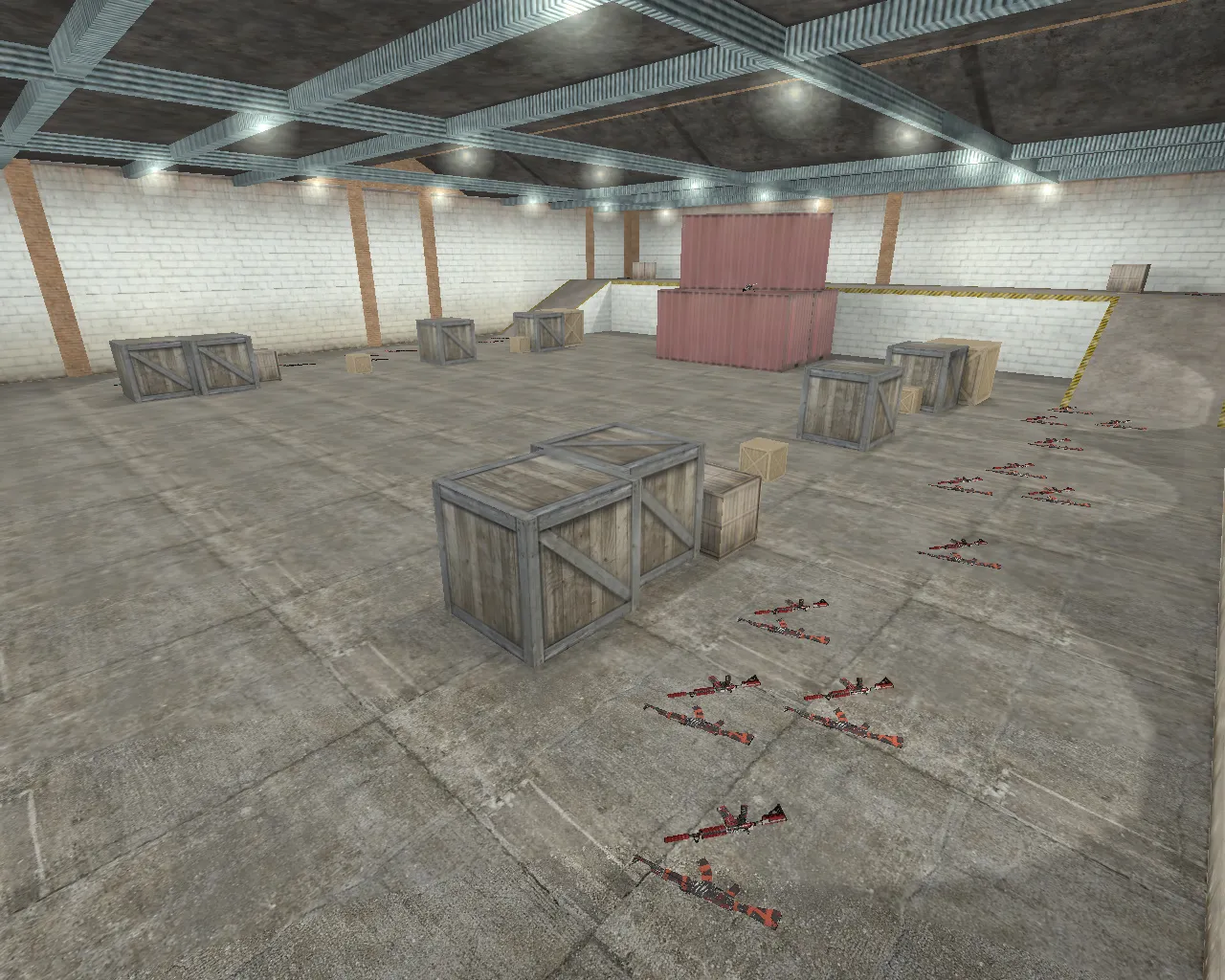 Скачать aim_redline для CS 1.6: тренировка прицела, точки спавна, маршруты и настройки для FPS - Скриншот