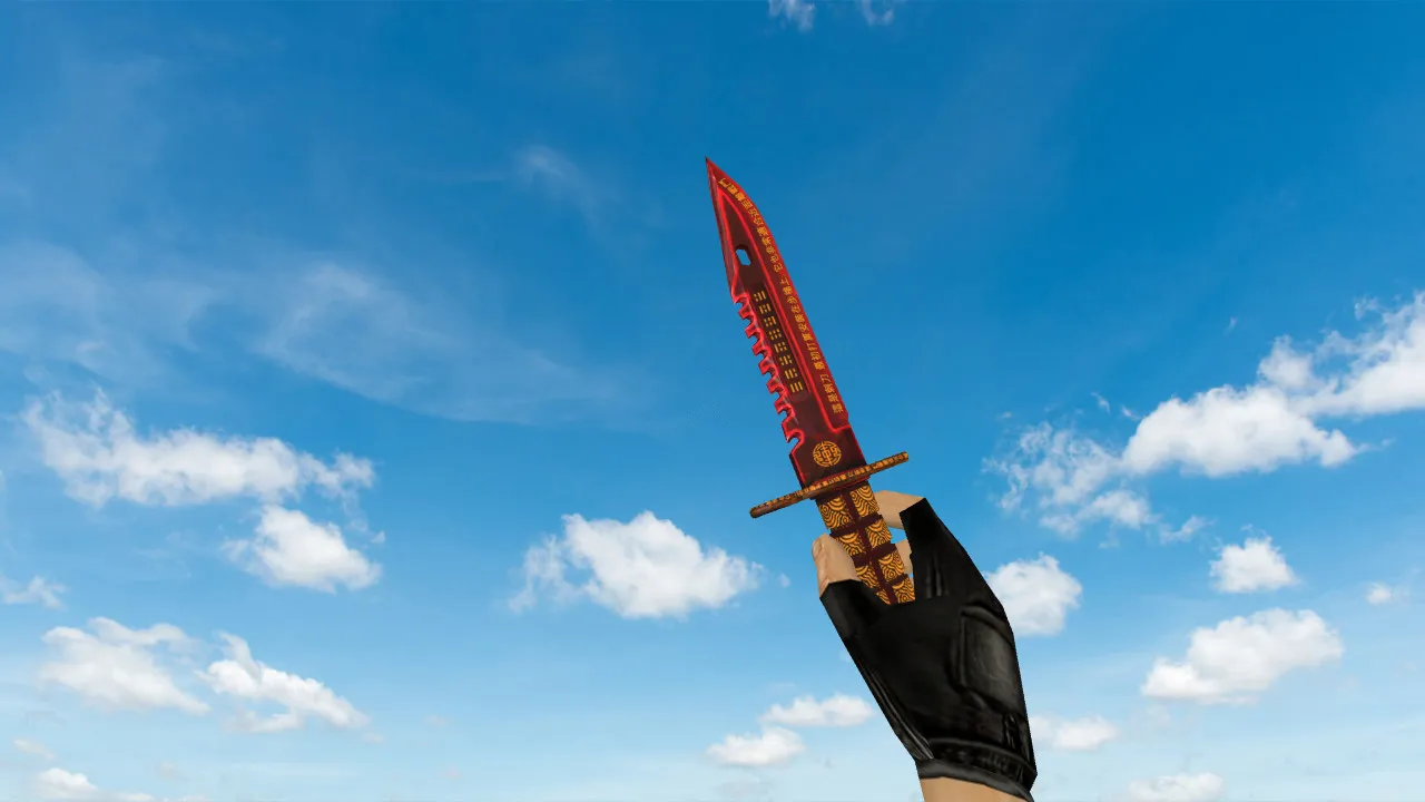 Скачать Модель ножа «M9 Bayonet Chang Li» v_ модели для CS 1.6: звуки, анимация осмотра, качество текстур - Скриншот