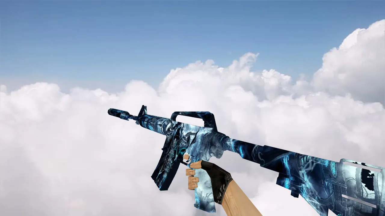 Скачать Модель M4A1 Dark Knight v_ p_ w_ для CS 1.6: звуки, анимация осмотра, текстуры и настройка - Скриншот