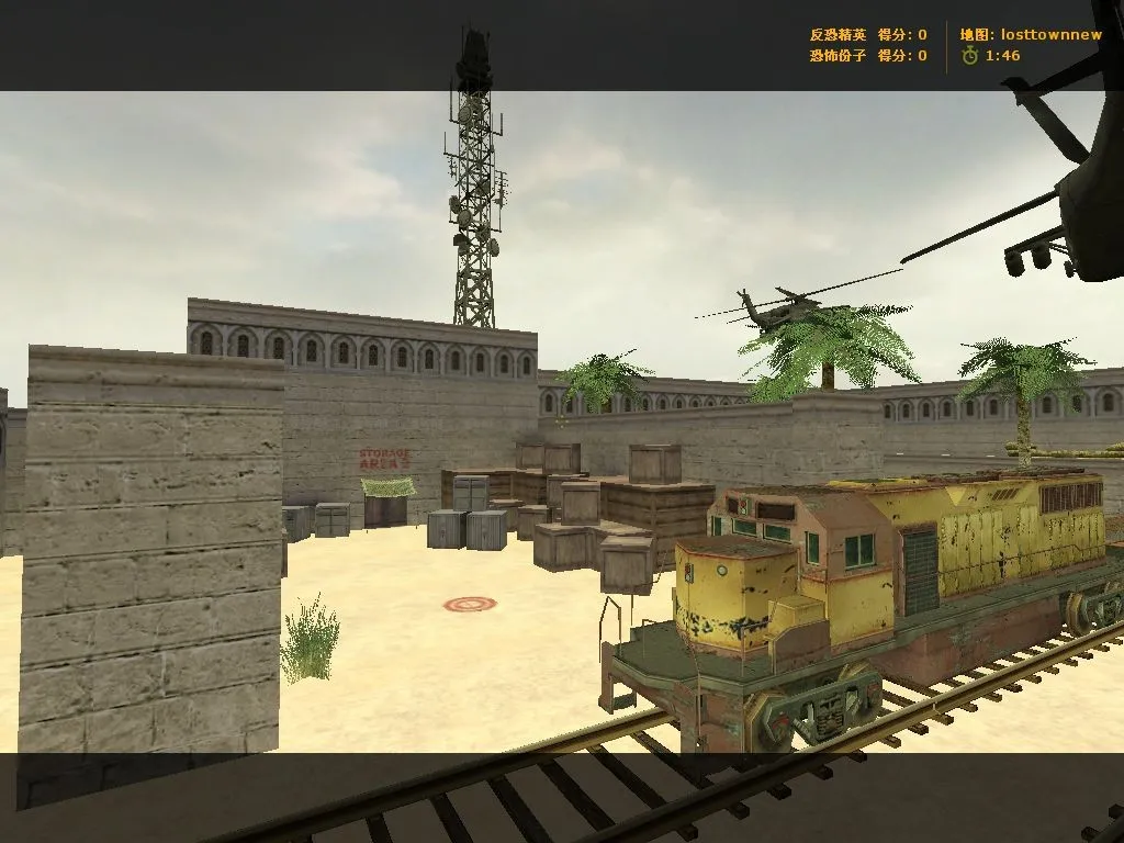 Карта losttownnew для Counter-Strike 1.6: тактика и особенности — скриншот 4