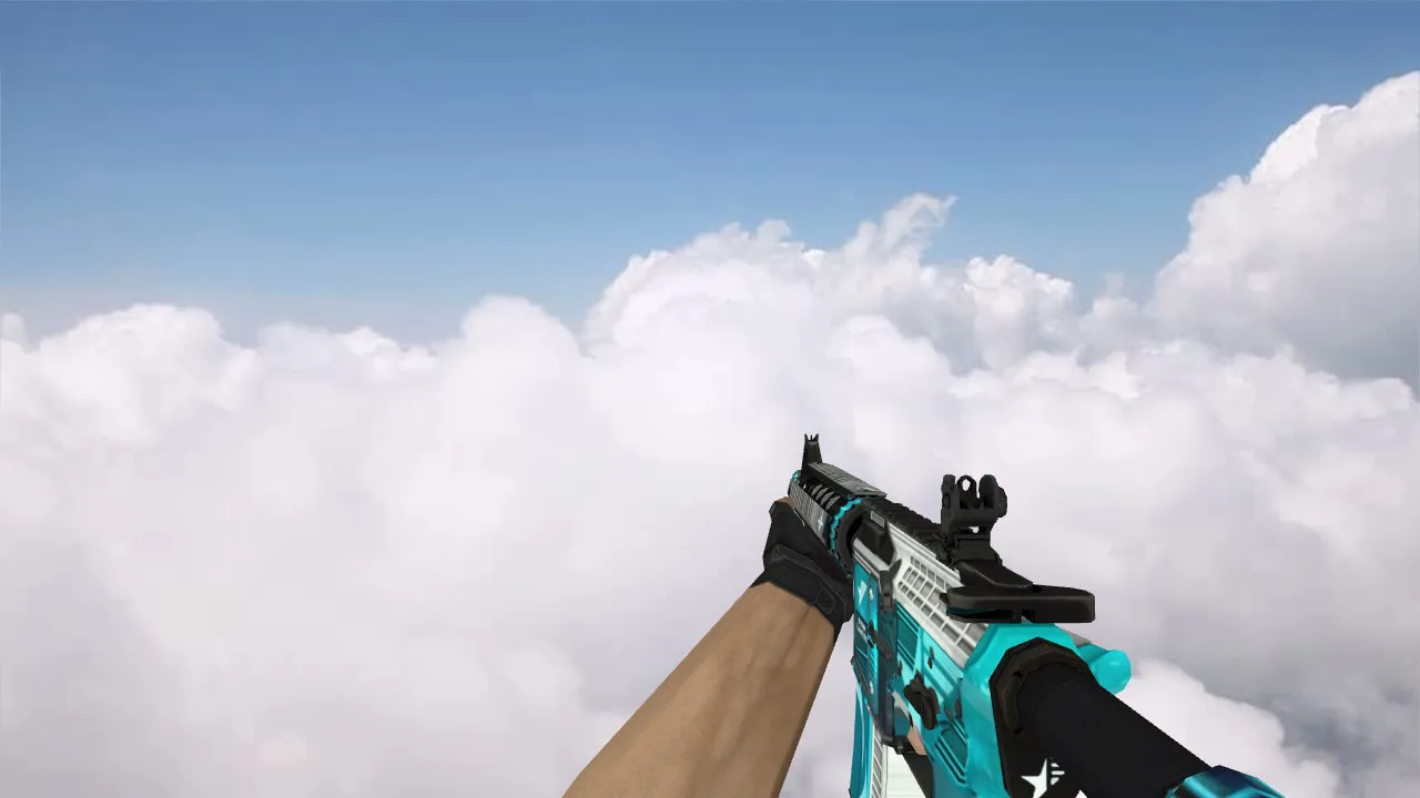 Скачать Модель M4A4 Star Limited v_ для CS 1.6: p_ w_ звуки, анимация осмотра, текстуры и качество модели - Скриншот