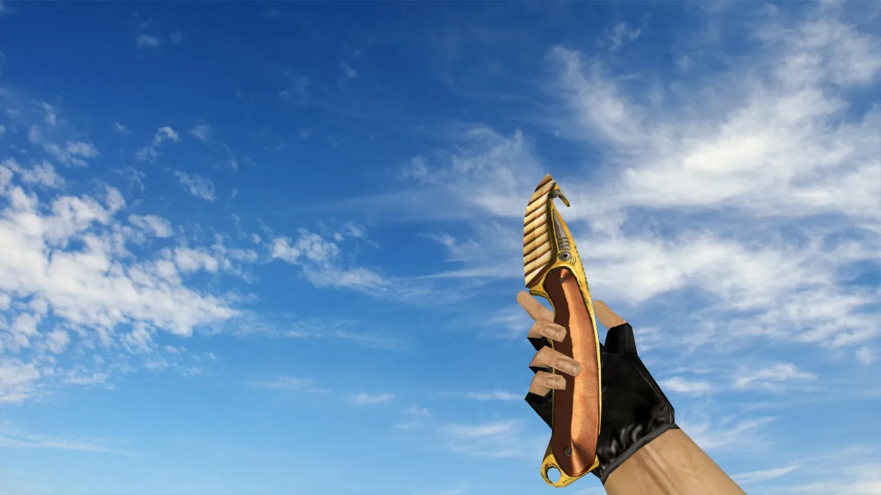Скачать Модель «Gut Knife Warmech» v_ модели и анимация осмотра для CS 1.6: звуки, текстуры, качество и настройка - Скриншот