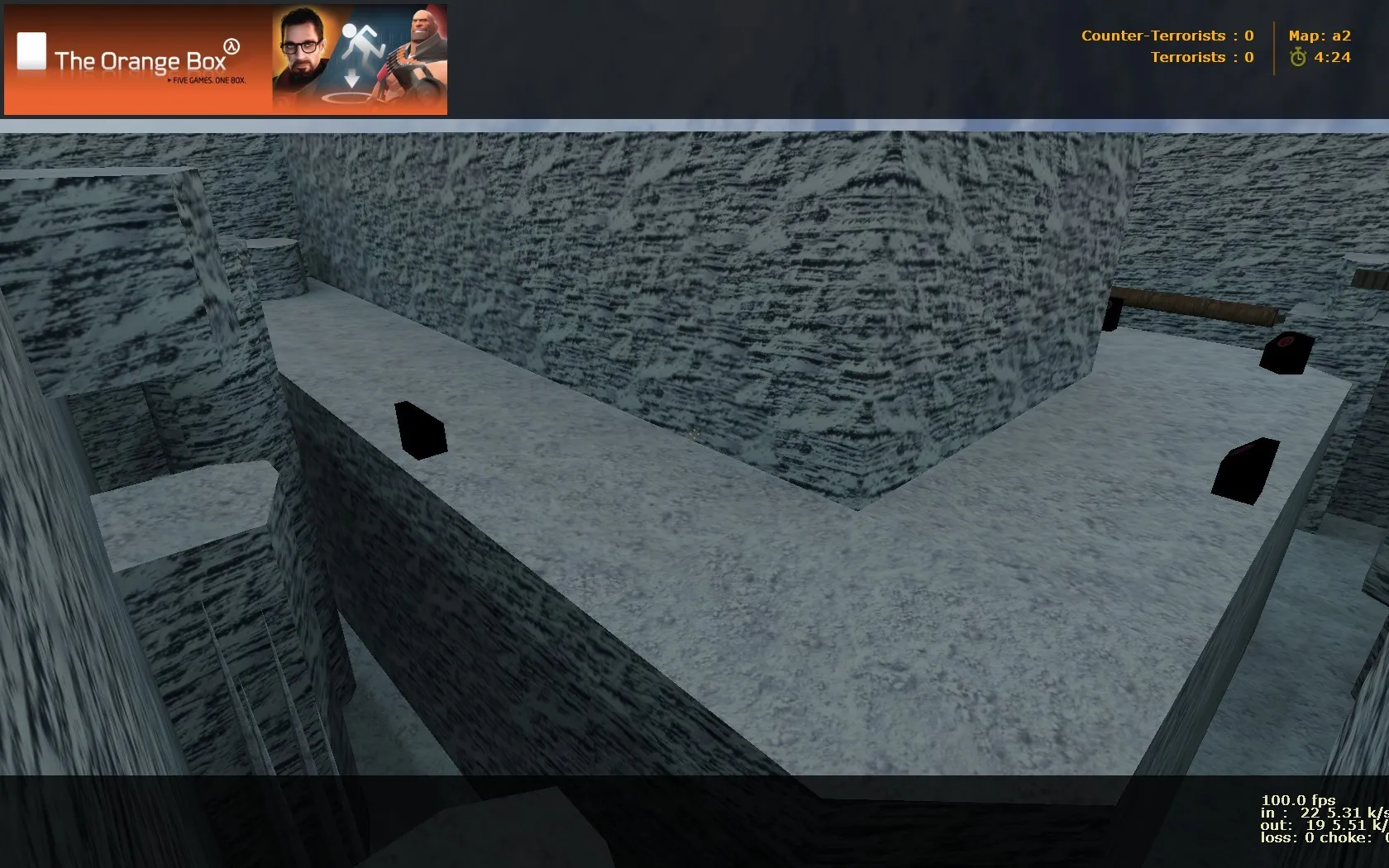 Скачать deathrun_adi_snowycliff для CS 1.6: тактика, точки, .nav и оптимизация карты под рейты 100k - Скриншот