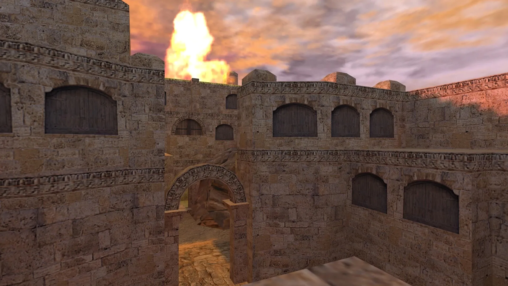 Скачать de_buried для CS 1.6: настройка, точки, .nav, оптимизация wpoly/epoly и чистый конфиг - Скриншот