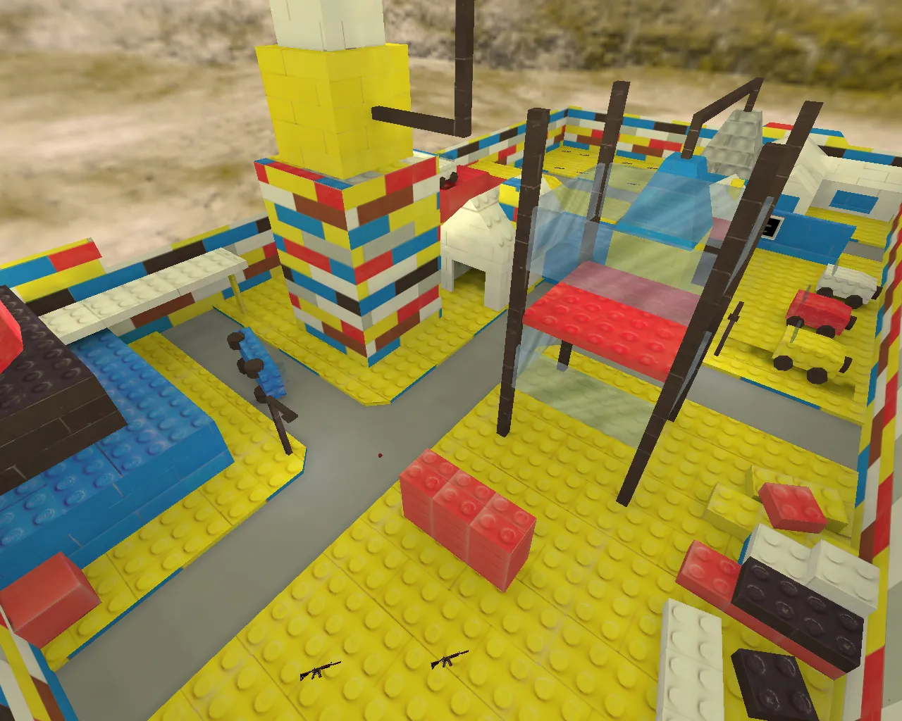Скачать aim_legocity для CS 1.6: AIM карта, точки спавна, раунды на прицел и прогон флик-стрелков - Скриншот