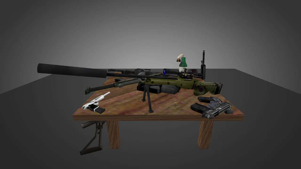 Скачать Модель «Weapons and Equipment for Chicken» для CS 1.6 - Уникальный скин - Скриншот