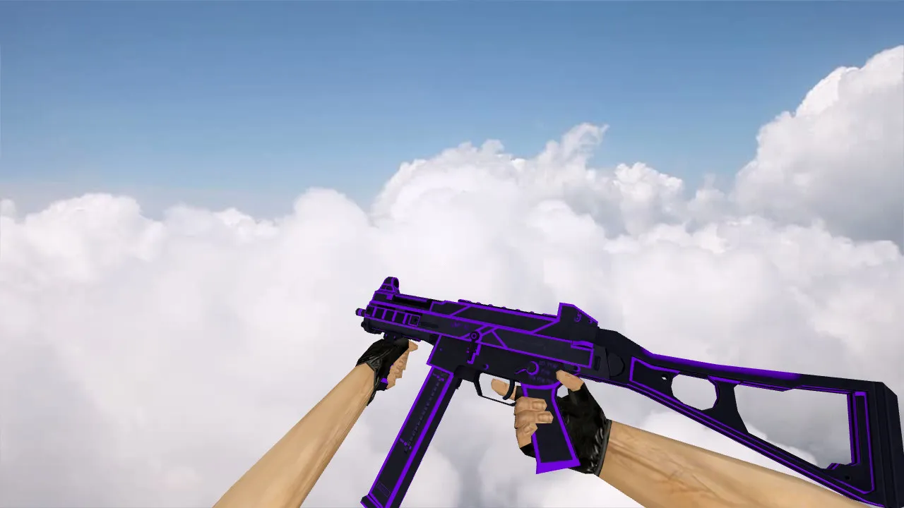 Скачать Модель UMP-45 Bee Sting Purple для CS 1.6 - Скриншот