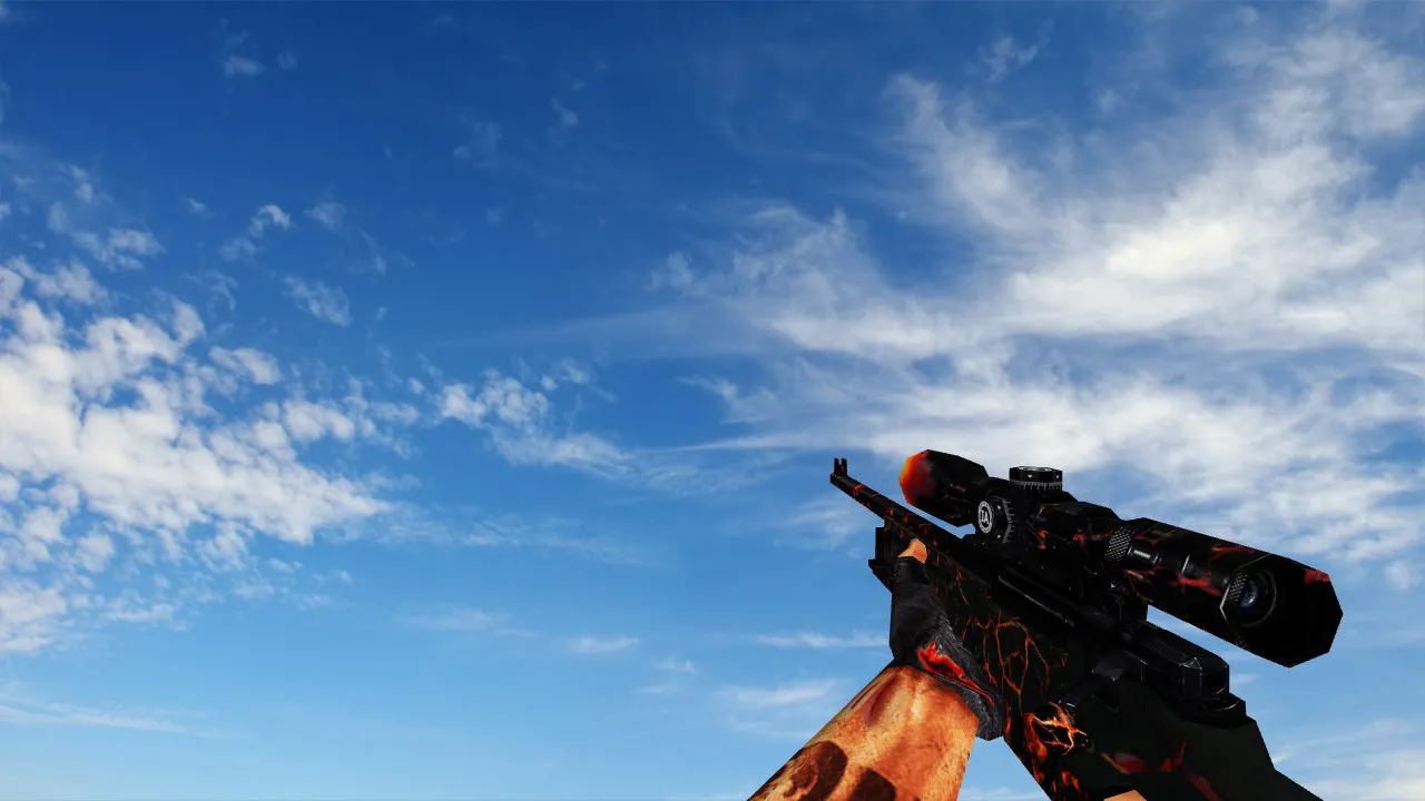 Скачать Пак моделей оружия «Лава» для CS 1.6: v_ p_ w_ модели, звук, анимация осмотра, качество текстур - Скриншот