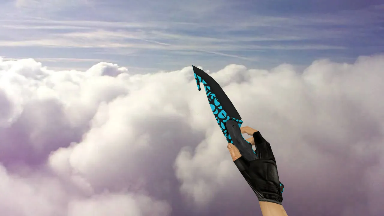 Скачать Модель «Gut Knife Bussta» для CS 1.6: v_ w_ p_ файлы, звуки, анимация осмотра, текстуры и настройка - Скриншот