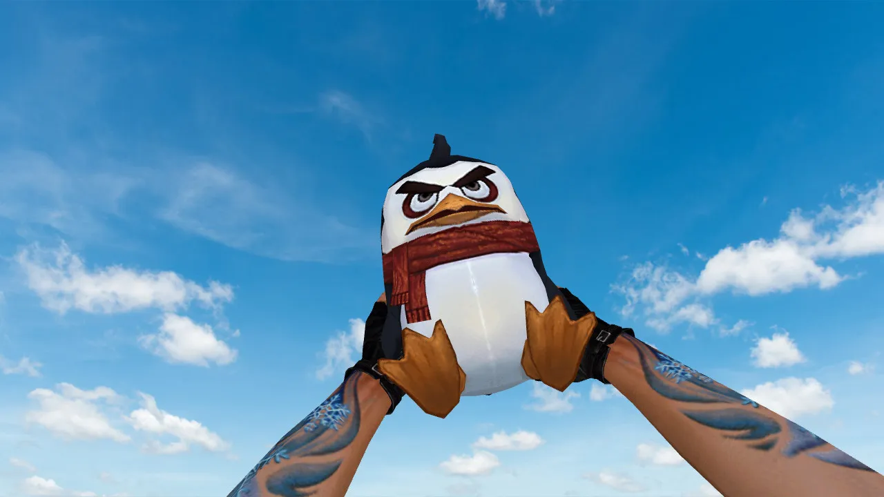 Скачать Модель «Angry Penguin Grenade» для CS 1.6: v_ p_ w_ файлы, звуки, анимация осмотра и качество текстур - Скриншот
