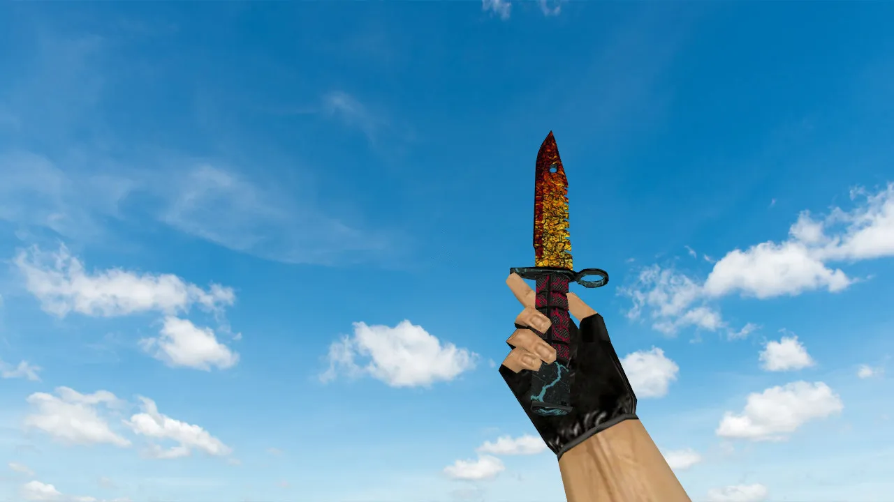 Скачать Модель ножа v_M9 Bayonet Armageddon для CS 1.6: p_ и w_ модели, звук, анимация осмотра и качество текстур - Скриншот