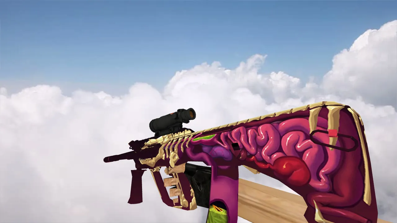 Скачать Модель AUG Huge Guts для CS 1.6 - Оружие с уникальным дизайном - Скриншот
