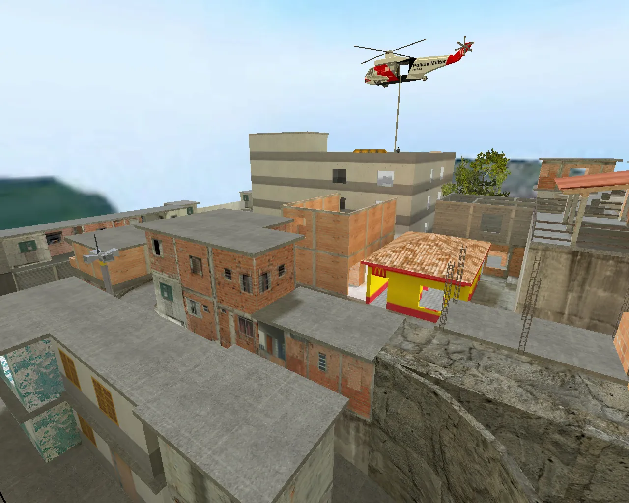 Карта de_rocinha для CS 1.6: тактика и особенности — скриншот 1