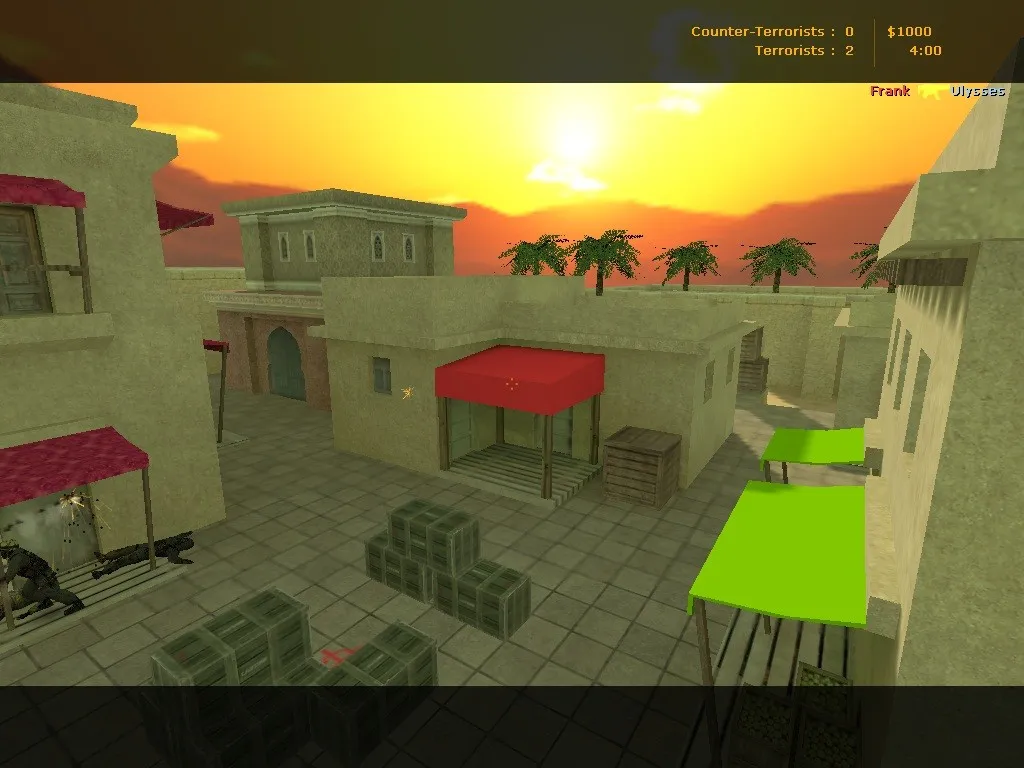 Скачать de_arres карта для CS 1.6: тактика за CT и T, точки, .nav, оптимизация wpoly/epoly - Скриншот