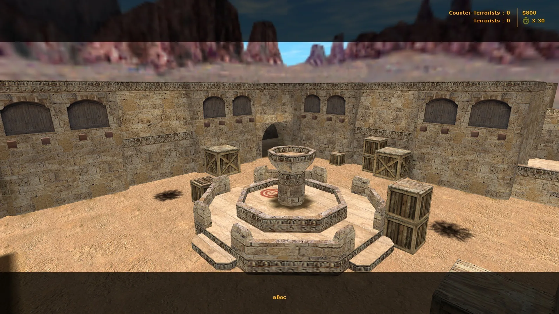Скачать Карта de_dust_playme для CS 1.6: тактика за CT и T, точки на миде, оптимизация wpoly/epoly - Скриншот
