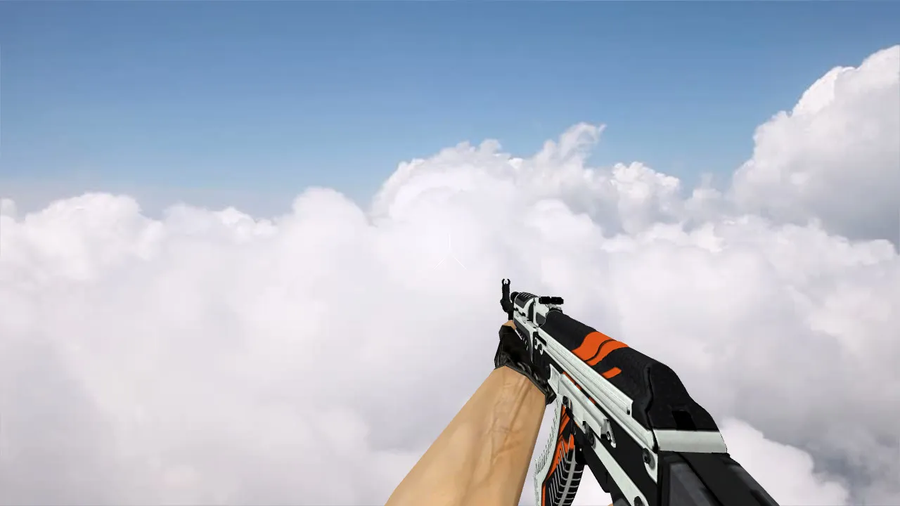 Скачать Модель «AK-47 Orange Vulcan» для CS 1.6: высокое качество и уникальность - Скриншот