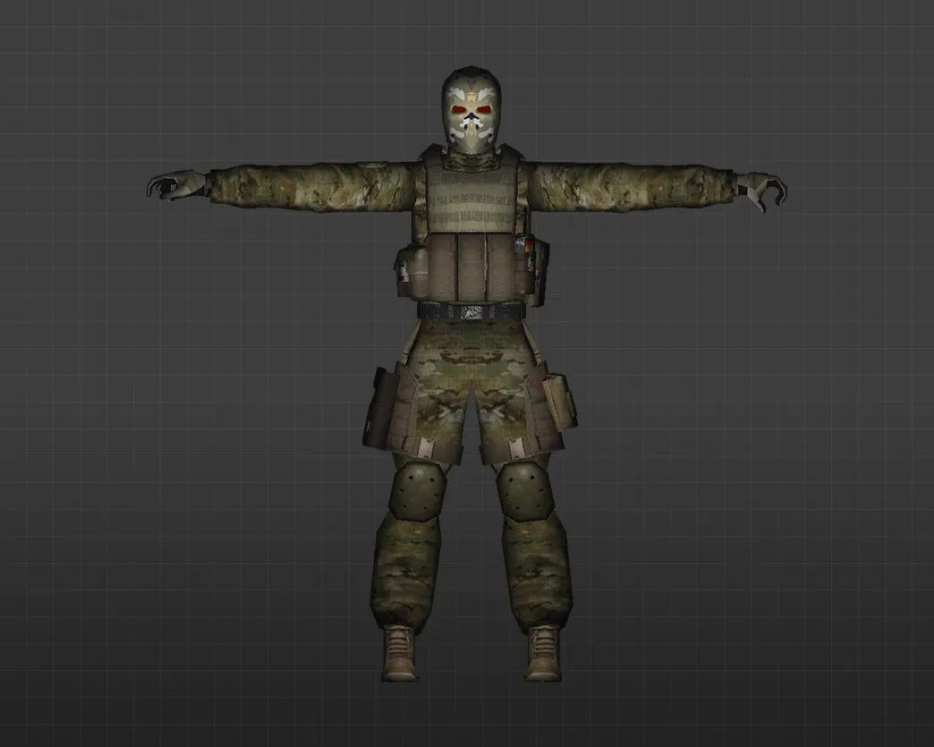 Скачать Модель «Наемники» для CS 1.6 - Уникальные скины для игроков - Скриншот