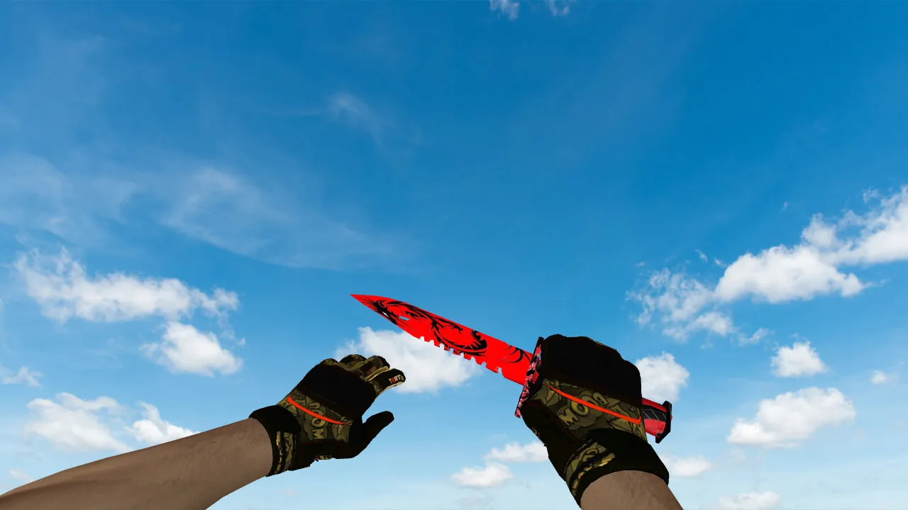 Скачать Модель ножа Штык-нож M9 Dragon Soul v_ / p_ / w_ для CS 1.6: звуки, анимация осмотра и качество текстур - Скриншот