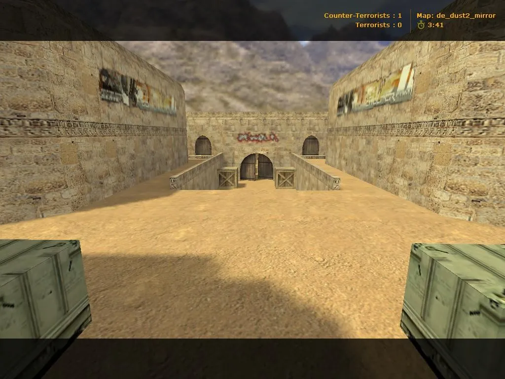 Скачать Карта de_dust2_mirror для CS 1.6: точки, раунды, .nav, оптимизация и баланс сторон - Скриншот