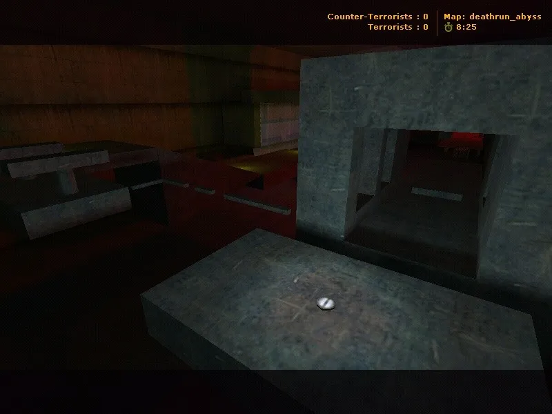 Скачать deathrun_abyss для CS 1.6: карта deathrun, точки, маршруты, .nav, оптимизация wpoly/epoly - Скриншот