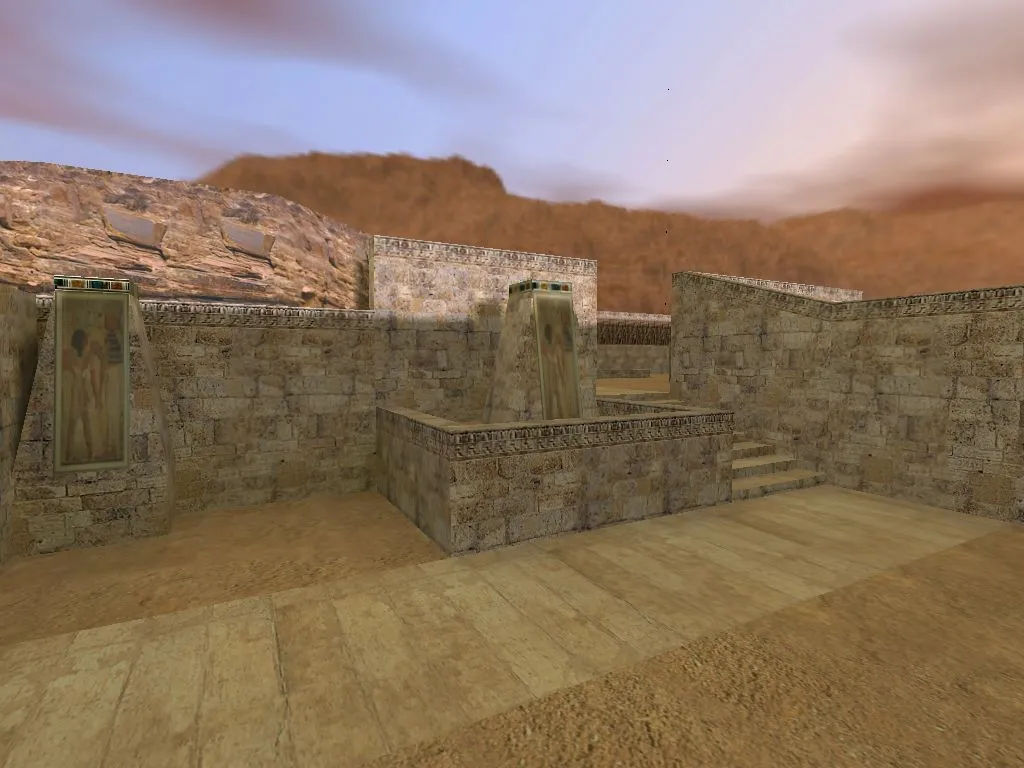 de_egypt для CS 1.6: тактика за CT и T, точки, .nav для ботов, оптимизация wpoly/epoly — скриншот 10