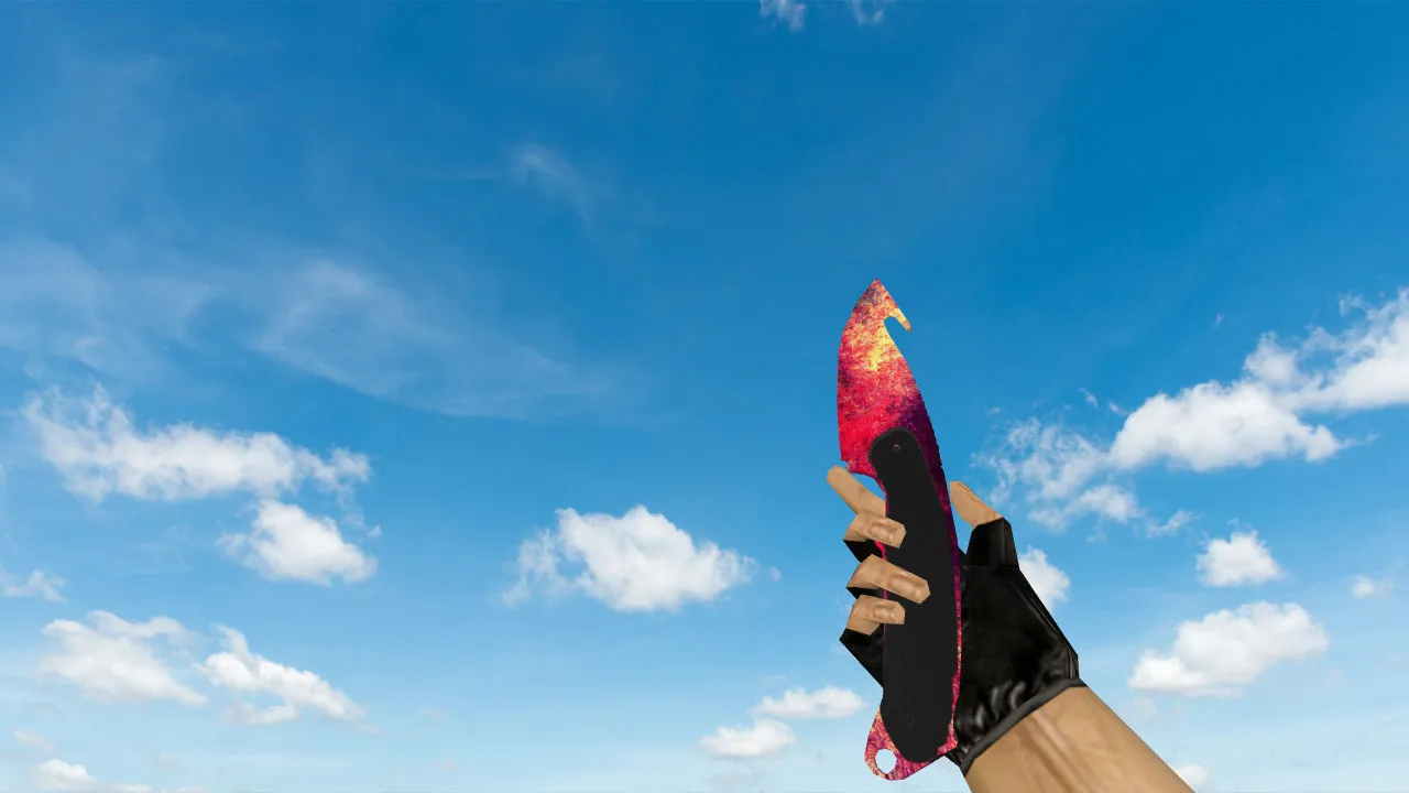 Скачать Gut Knife Neon Impulse v_ / p_ / w_ модель для CS 1.6: звук, анимация осмотра, качество текстур - Скриншот