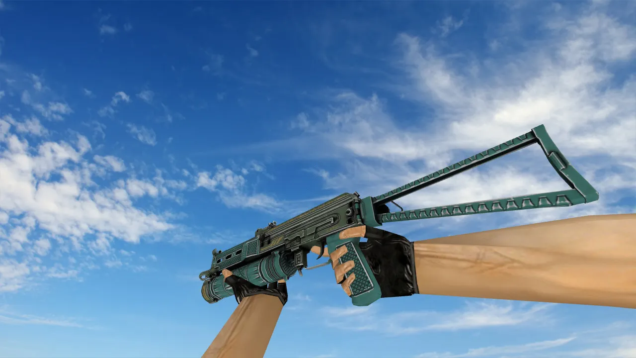 Скачать Модель «PP-19 Bizon Space Module» для CS 1.6 - Уникальный скин - Скриншот