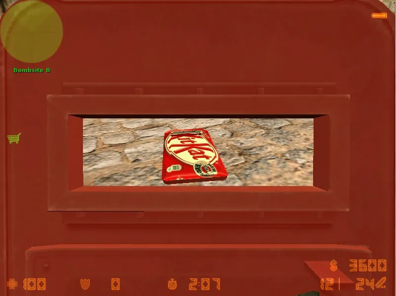 Скачать Модель «KitKat Shield» для CS 1.6: v_ и p_ модели, звуки, анимация осмотра и текстуры - Скриншот