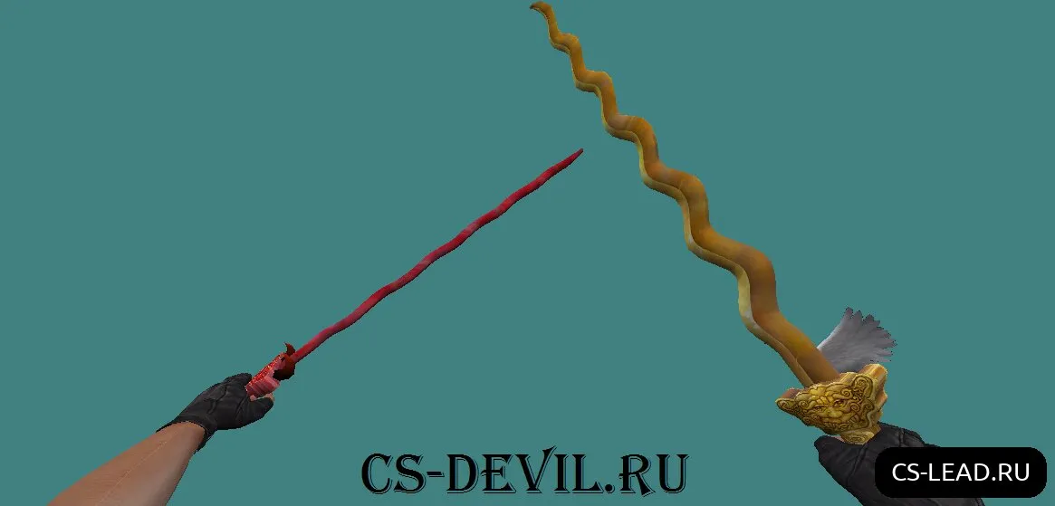 Скачать Mодель ножа [Dual Serpent Blade] — Детализация, анимация осмотра - Скриншот