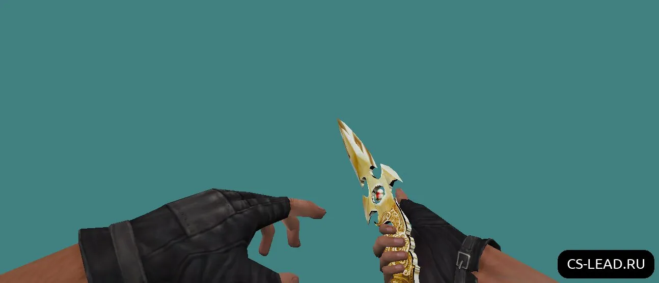Модель ножа Golden Knife для CS: 1.6 — скриншот 1