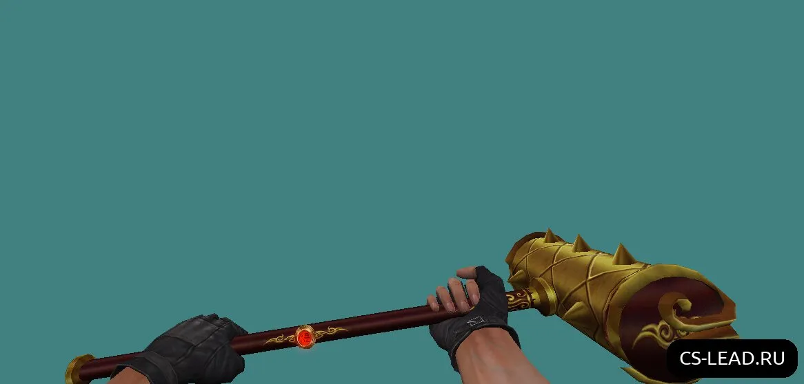 Скачать Модель ножа Hammer (Gold) для CS 1.6 - Скриншот