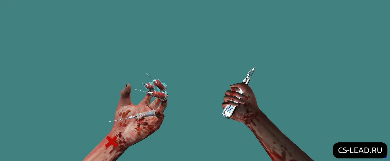 Скачать Модель руки зомби [Nurse] для CS 1.6 - Скриншот