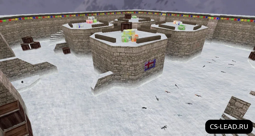 Карта fy_snow_geo для CS 1.6 — скриншот 1