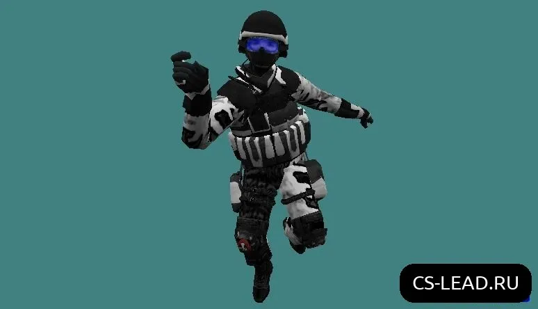 Скачать Модель игрока Human Panda для CS 1.6: Уникальность и Преимущество на Поле Боя - Скриншот