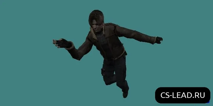 Скачать Леон Кеннеди из Resident Evil 4 в CS 1.6: Уникальная Модель Игрока для Профессионалов - Скриншот