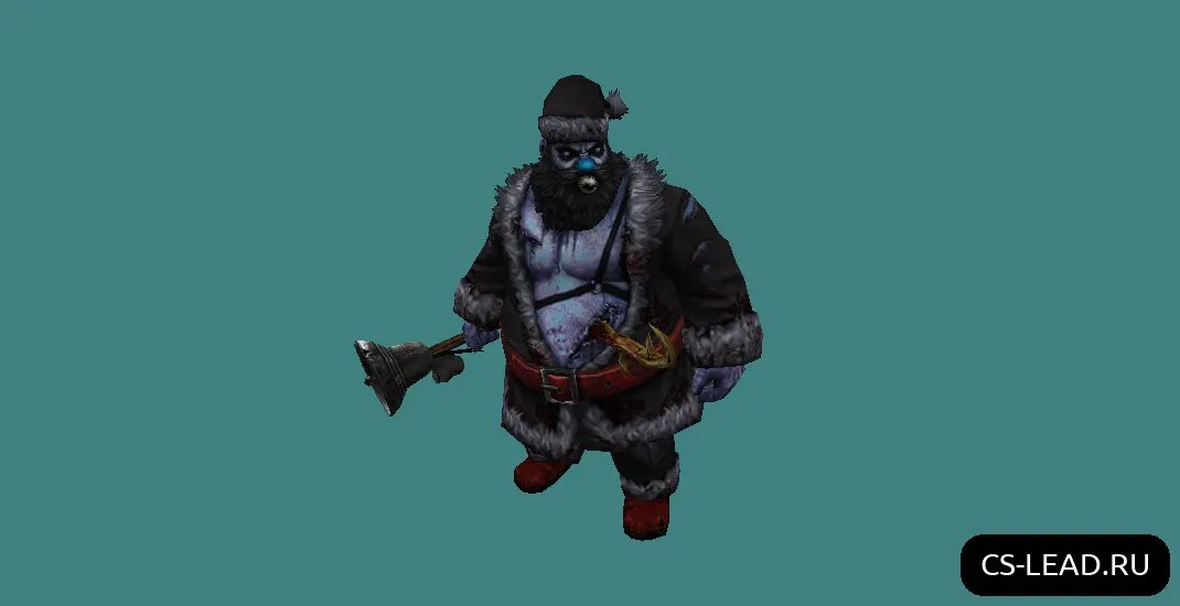 Скачать Модель зомби [Heavy] (Santa) для CS 1.6 - Уникальный скин для вашего геймплея - Скриншот