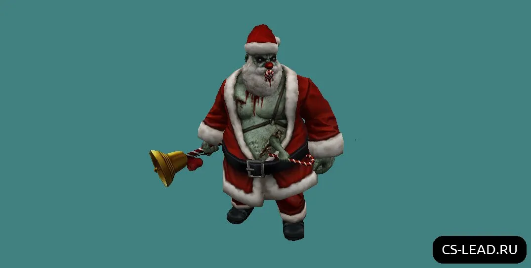 Скачать Модель зомби [Heavy] (Santa) для CS 1.6 - Погрузитесь в мир ужаса - Скриншот