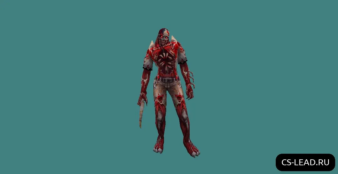 Скачать Модель зомби [Regular] (Carnage) для CS 1.6 - Уникальный скин и высокое качество - Скриншот