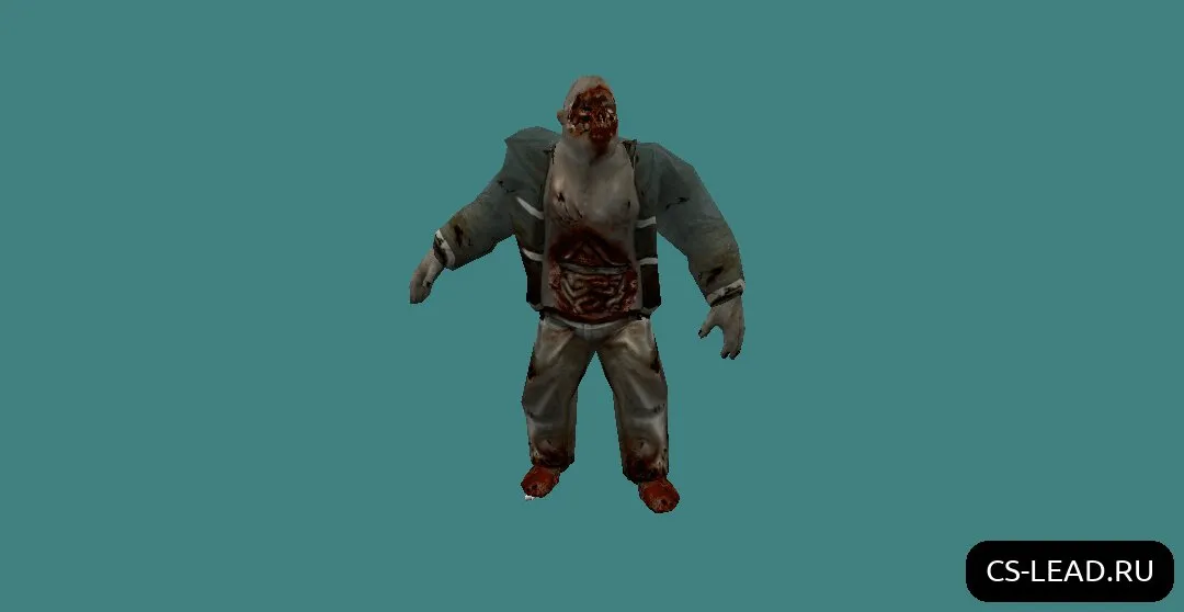 Скачать Модель зомби Fatty для Counter-Strike 1.6: Уникальный скин и улучшенные характеристики - Скриншот